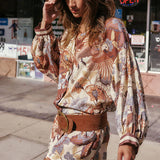 Spell Volcano Goddess Shirt Dress - Coconut