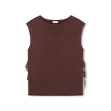 Arcaa Poppy Tie Side Top - Espresso