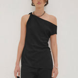 Arcaa Olympia Asym Top - Black