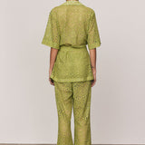 Bohemian Traders Ellie Lace Pants - Citron