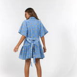 La Boheme Girls Moxie Mini Dress Denim Hearts
