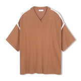 Arcaa Orlando Oversized Tee - Pecan & Cream