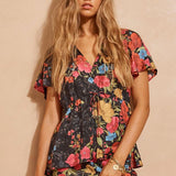 Spell Isola Blouse - Midnight Bloom