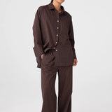 Arcaa Rae Shirt - Espresso Stripe