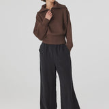 Marely Zip Sweater - Espresso
