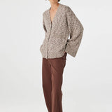 Arcaa Emmet Cardigan - Chocolate & Cream