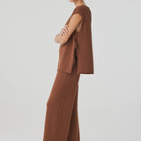 Arcaa Poppy Tie Side Top - Clay