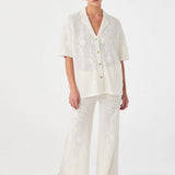 Arcaa Aster Crochet Shirt - Cream