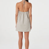 Arcaa Joni Mini Dress - Taupe Stripe