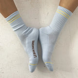 LeBon Boyfriend Socks - Pastel Sky