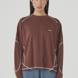 Arcaa Kesh LS Tee - Cream & Espresso