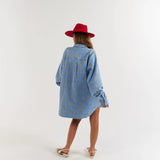 La Boheme Girls Clyde Shirt Denim Hearts