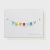 Bunting Pom Pom Card