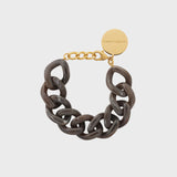Vanessa Baroni Flat Chain Bracelet - Chocolate Brown