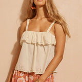 Spell Fleur De Lis Cami - Ivory