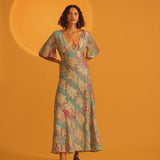 Hanabi Fever Bias Maxi Dress