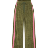La Boheme Girls Viva Terry Pant - Olive & Pink