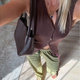 La Boheme Girls Viva Terry Pant - Olive & Pink