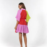 La Boheme Girls Moxie Mini Dress - Candy Stripe