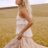 Spell Irma Lace Halter - Pearl