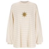 Canto Striped Knit Jumper - White