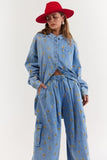 La Boheme Girls Ezra Pant Denim Hearts