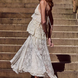 Spell Labyrinth Lace Maxi Skirt - Cloud Cream