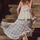 Spell Labyrinth Lace Maxi Skirt - Cloud Cream