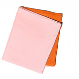 HALF HALF TABLECLOTH - PINK + TERRACOTTA