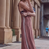 Spell Luciana Terry Maxi Dress - Chocolate