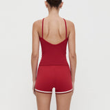 Nagnata Retro Shorts - Crimson