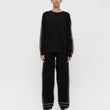 Nagnata Organic Motley Track Pant - Black