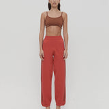 Nagnata Organic Motley Track Pant - Crimson