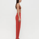 Nagnata Organic Motley Track Pant - Crimson