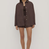 Assembly Label Marigold Poplin Shirt - Ganache