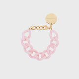 Vanessa Baroni Mini Flat Chain Bracelet - Pink Marble