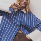 Blanca Opal Shirt - Blue/White