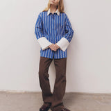Blanca Opal Shirt - Blue/White