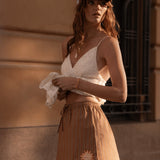 Spell Off Duty Mini Skirt - Caramel Cafe