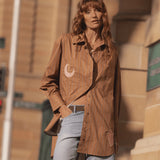 Spell Off Duty Shirt - Caramel Cafe