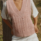 Spell Rolling Hills Knit Vest - Dusty Rose