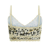 Spell Snow Leopard Lace Bralette - Animal