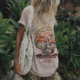 Spell Coco Cantina Biker Tee - Taupe