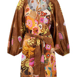 Spell Birth of Venus Tunic Dress - Caramel
