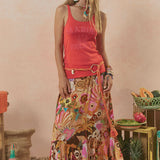 Spell Birth of Venus Maxi Skirt - Caramel