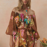 Spell Birth of Venus Tunic Dress - Caramel