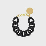 Vanessa Baroni Flat Chain Bracelet - Matt Black