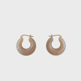 Vanessa Baroni Circlet Earring - Blancone Marble