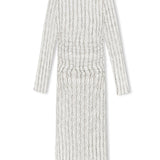 Shell Rouched Knit Dress