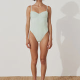 Seaglass Textured Balconette One Piece